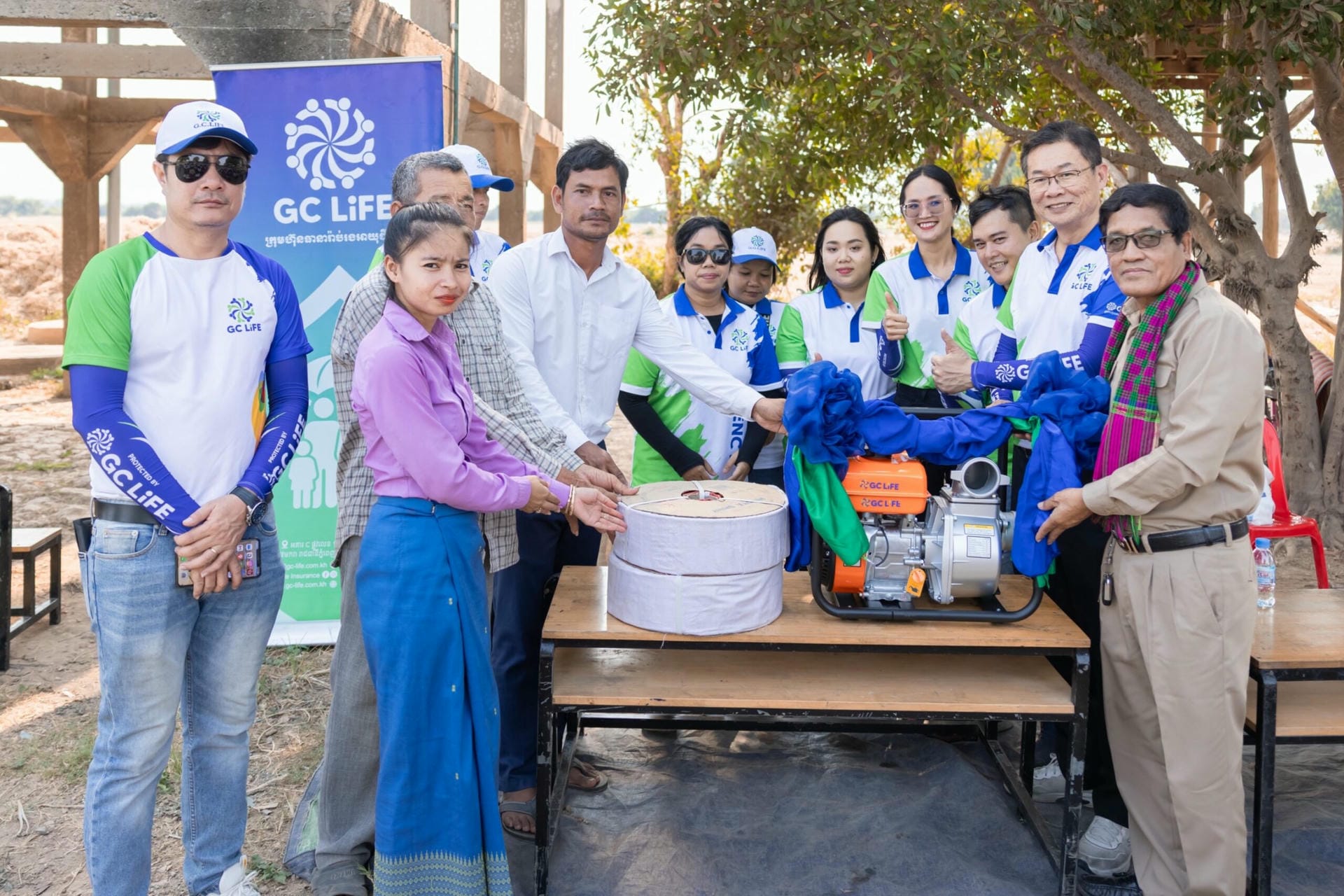 ការឧបត្ថម្ភម៉ាស៊ីនបូមទឹក ជូនដល់បឋមសិក្សាកោះក្របី ក្នុងខេត្តកំពង់ឆ្នាំង